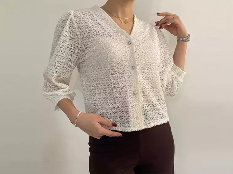 شومیز زنانه دکمه دار ملانیا (Melania)