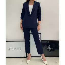 کت و شلوار زنانه کرپ کلودیا (Claudia) کد 5252
