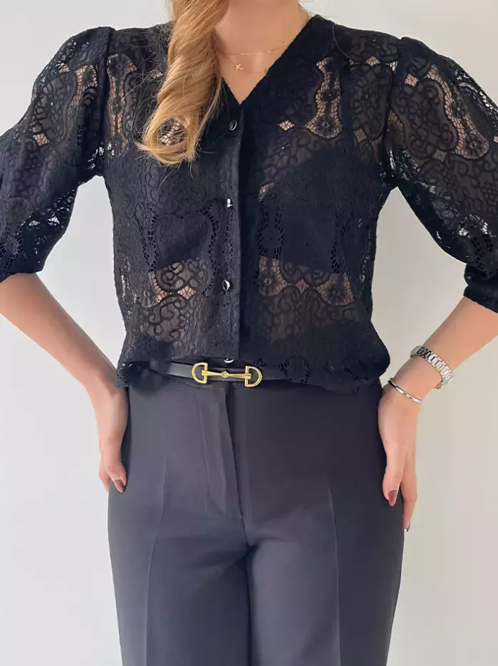 شومیز زنانه گیپور ملانیا (Melania)