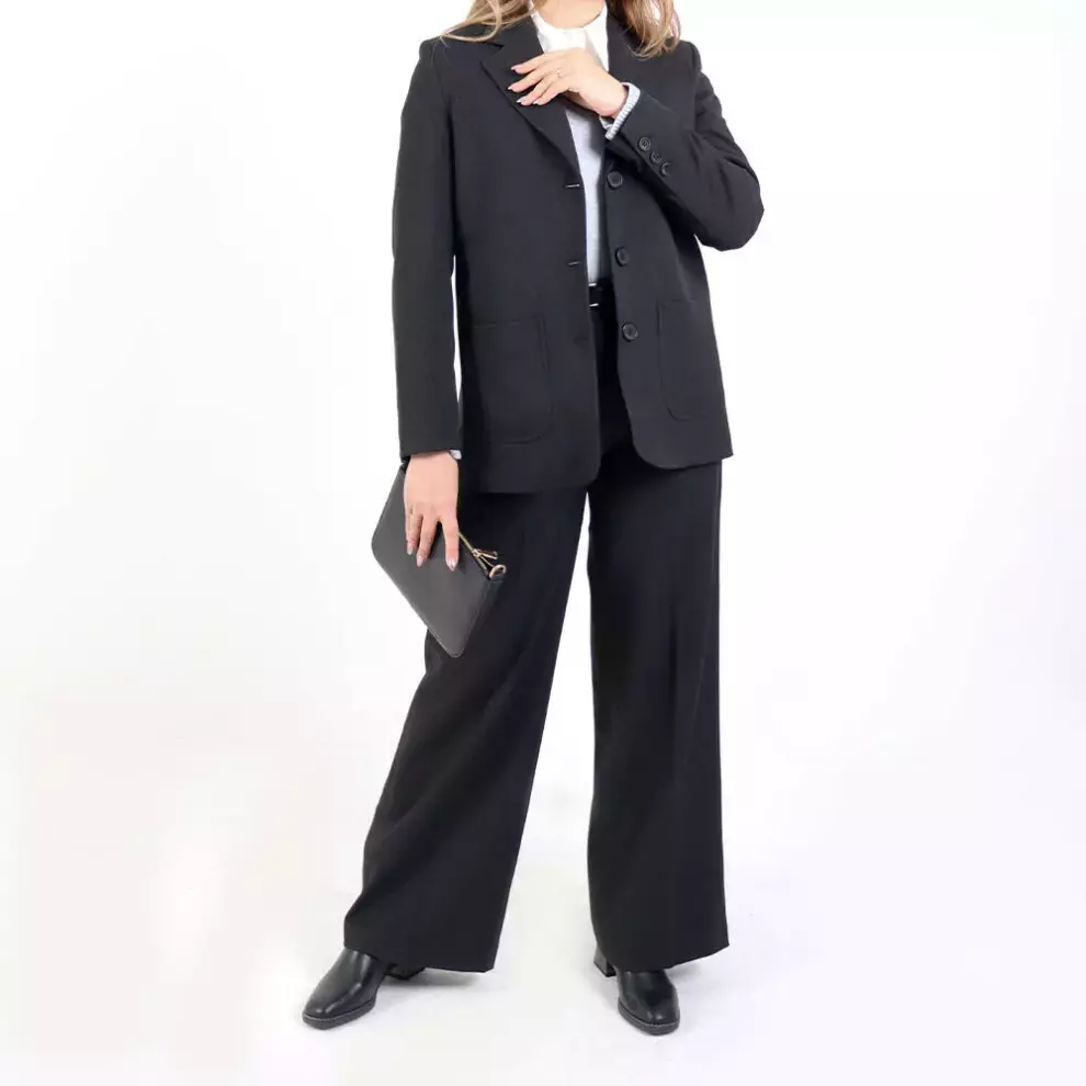 شلوار زنانه کجراه ذغالی بریما (Berima) کد 5400