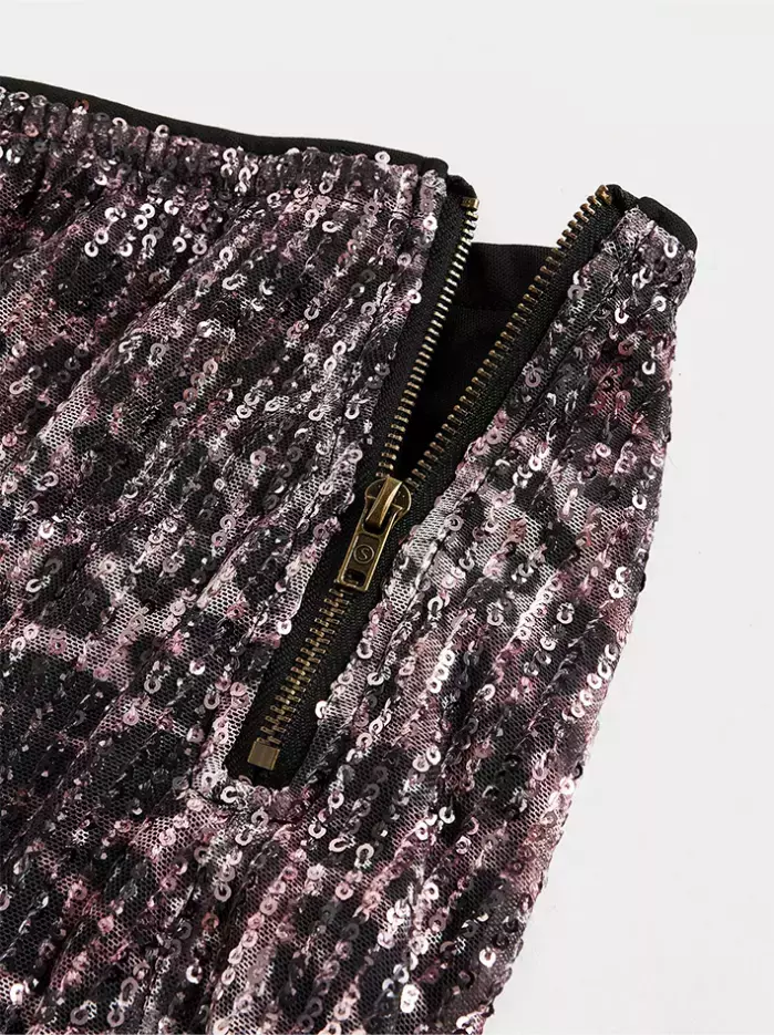 شلوارک زنانه مجلسی پلنگی پارتینا (Partina) برند شین Shein