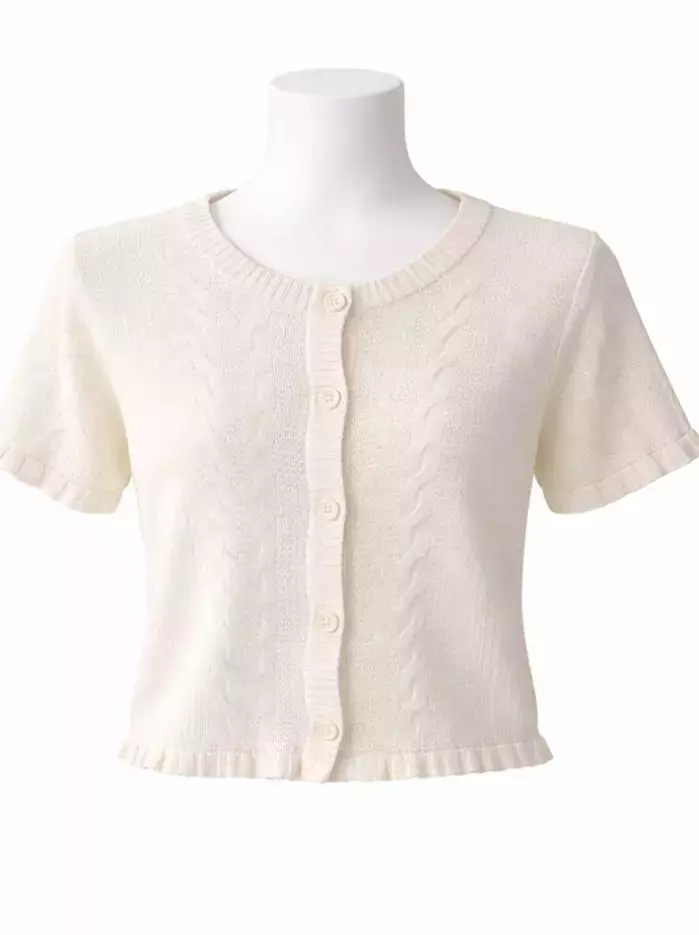 شومیز کوتاه قلاب بافی زنانه آنجل (Angel)