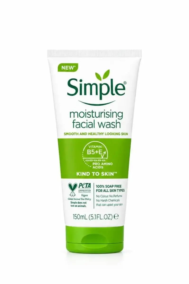 ژل شوینده پوست ملایم سیمپل مدل (Moisturising)