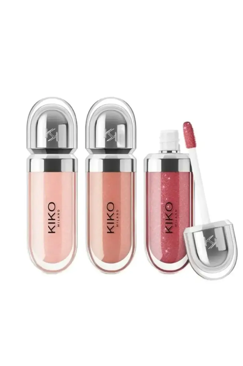لیپ گلاس کیکو‌ میلانو مدل Glossy مجموعه ۳ عددی  (KIKO)
