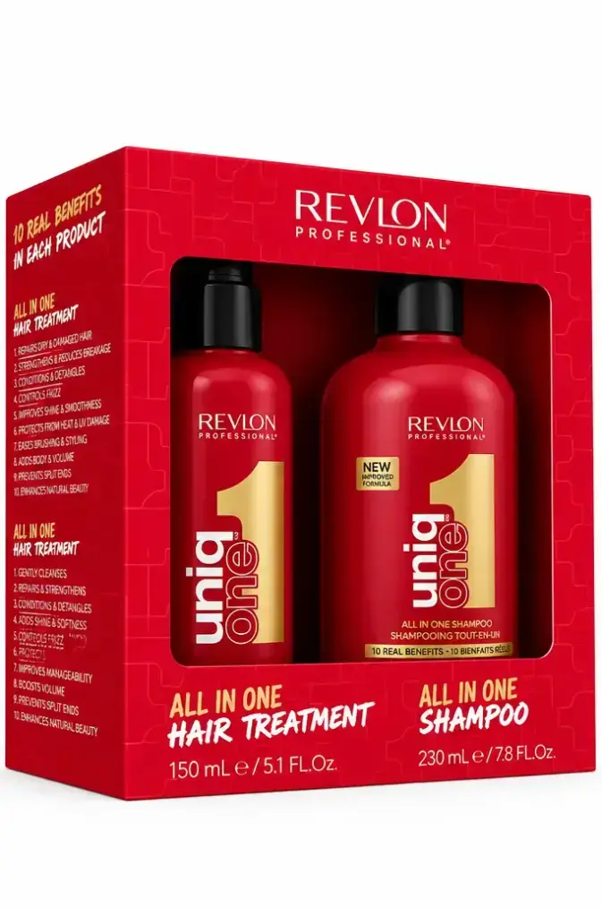 پک شامپو و اسپری مراقبت از مو رِولون مدل (Uniq One Great Hair Pack)