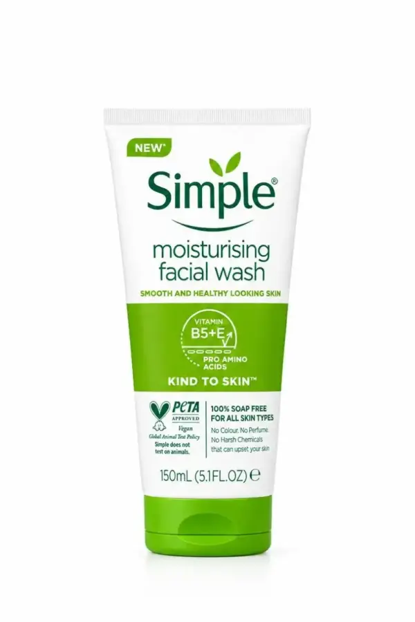 ژل شوینده پوست ملایم سیمپل مدل (Moisturising)