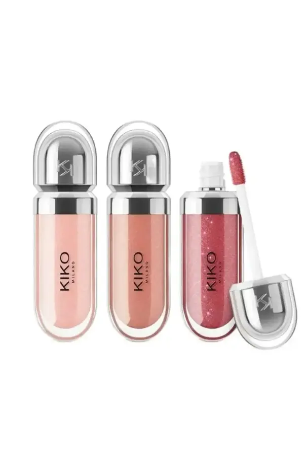 لیپ گلاس کیکو‌ میلانو مدل Glossy مجموعه ۳ عددی  (KIKO)
