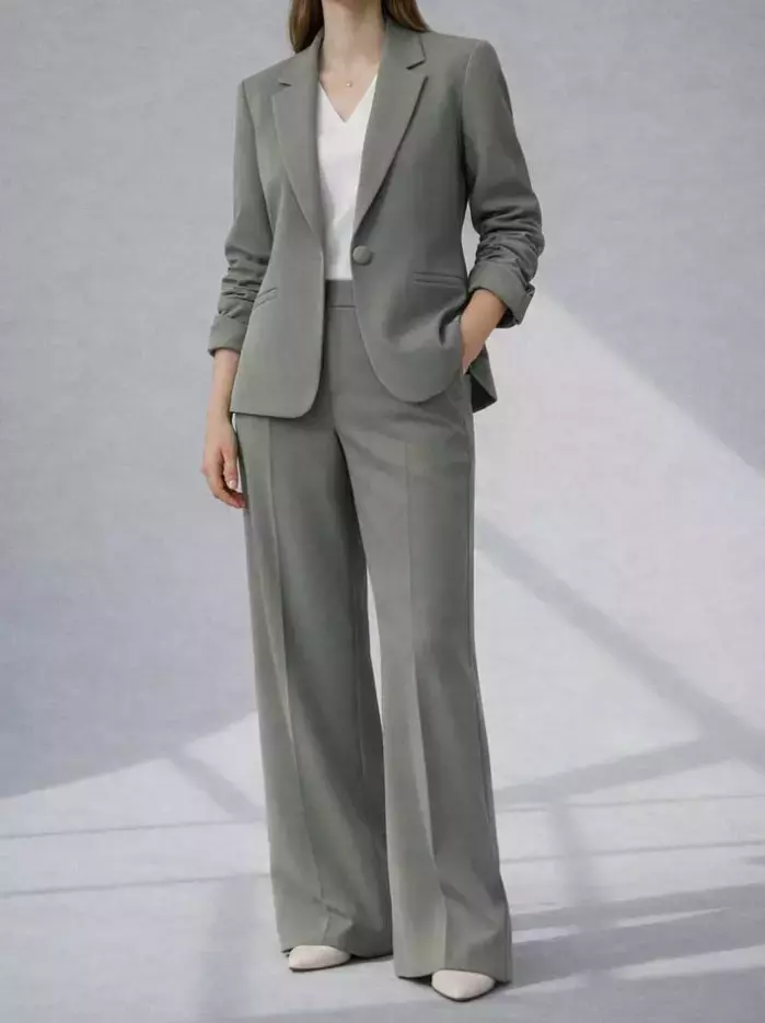 کت و شلوار زنانه کرپ کلرن ( Celeren ) کد 5413