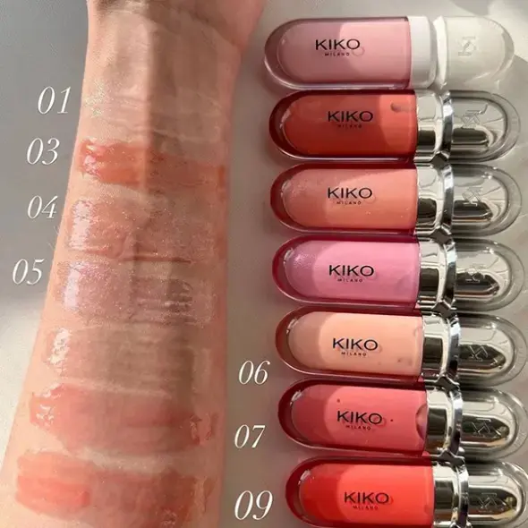 لیپ گلاس براق مدل 3d Hydraکیکو میلانو (Kiko Milano)