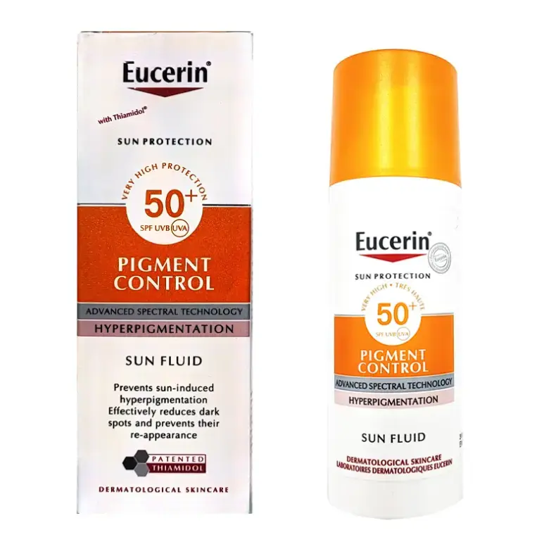 ضد افتاب اوسرین مدل پیگمنت کنترل ژل کرم مناسب انواع پوست و مستعد لک (Eucerin)