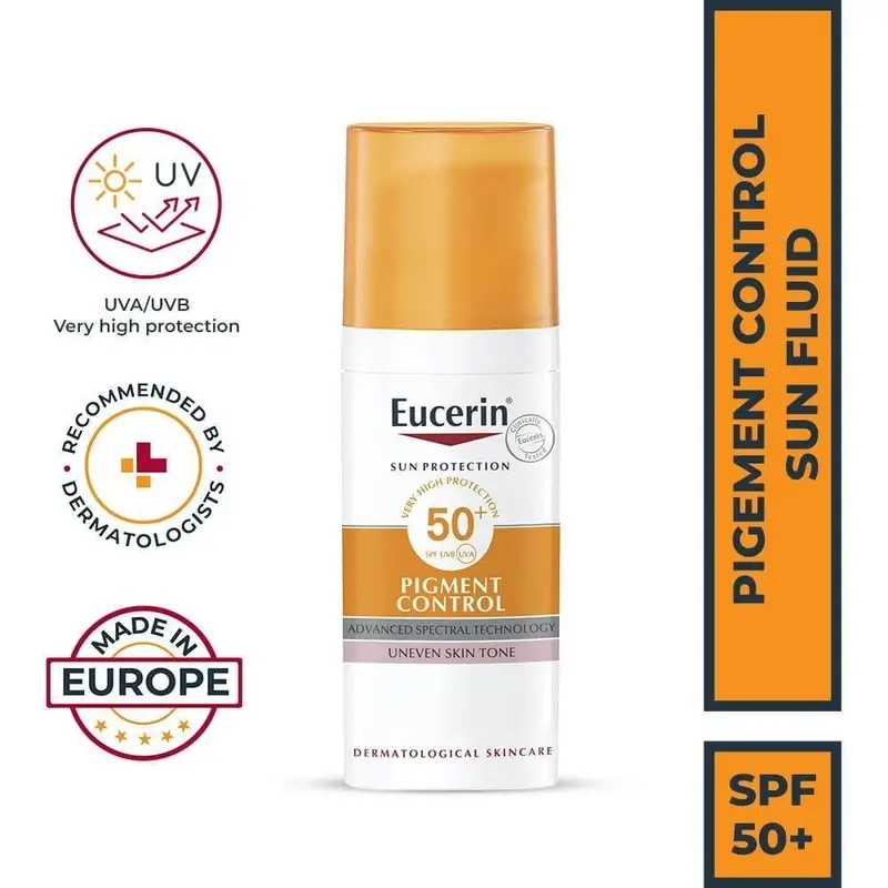 ضد افتاب اوسرین مدل پیگمنت کنترل ژل کرم مناسب انواع پوست و مستعد لک (Eucerin)
