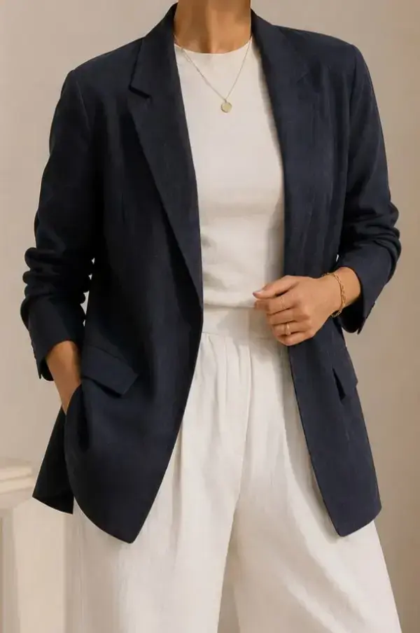 کت زنانه  تابستانی لینن سلین (Celine) سین استایل
