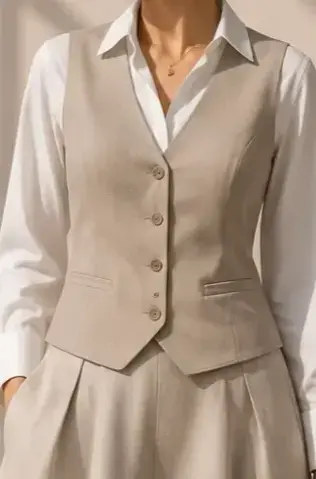 ژیله زنانه لینن مشکی نورتون (Norton) کد 5446