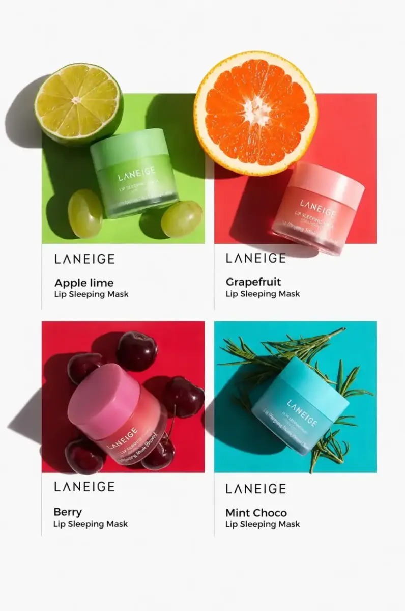 ست ۴ عددی ماسک لب اورجینال لانیژ (Laneige)