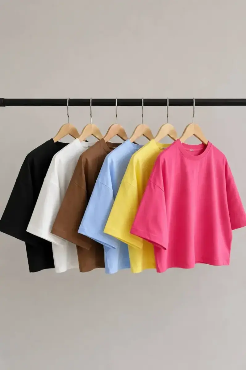 تیشرت باکسی کراپ زنانه سین استایل (Synstyle)