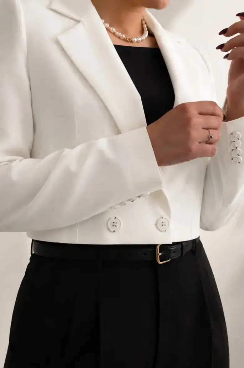 کت کوتاه تک زنانه‌ی کرپ لیون (Leone) کد 5461