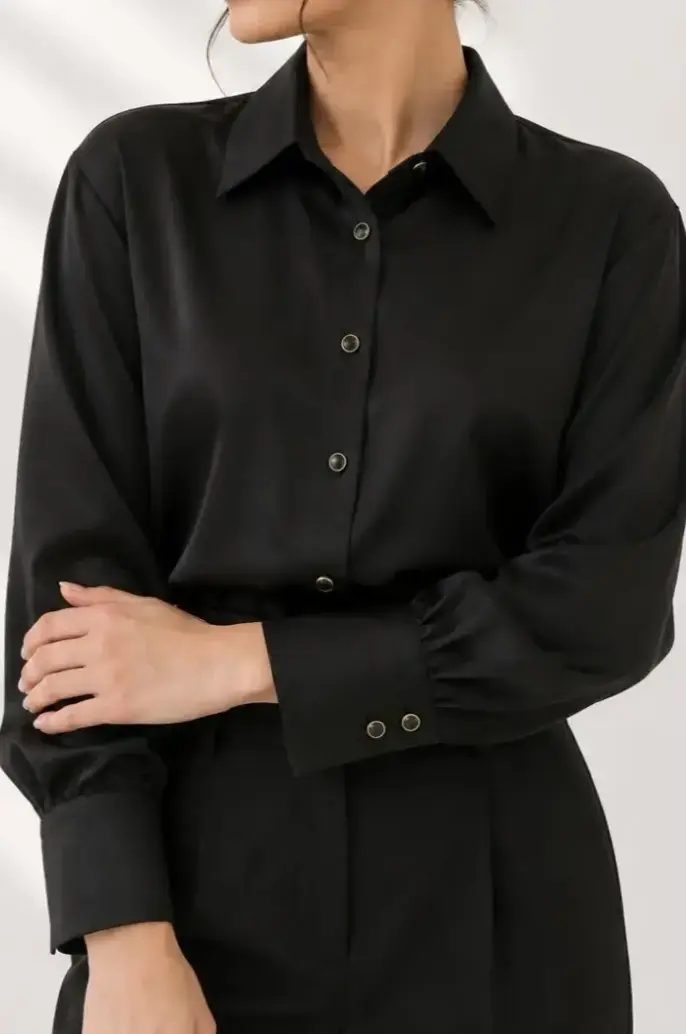 شومیز زنانه ساتن ژالین (ZHalin) کد 2325