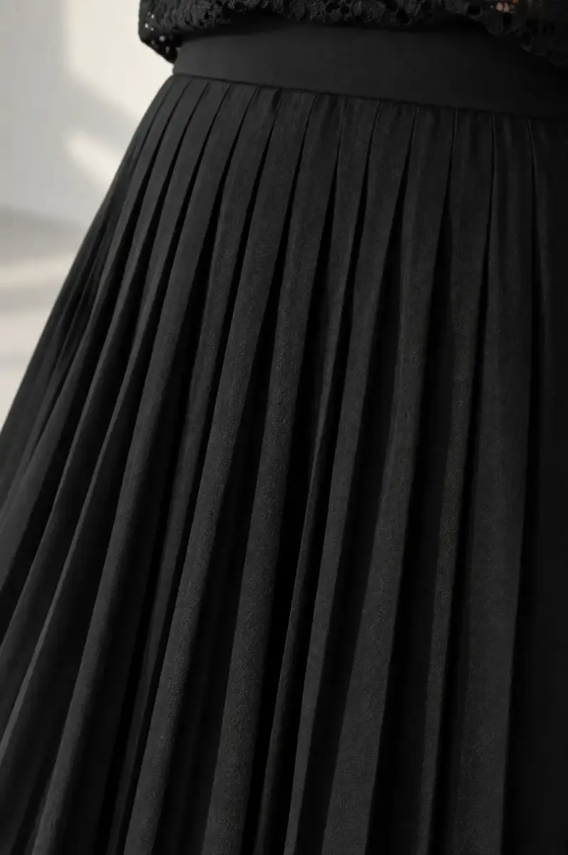 دامن زنانه بلند پلیسه والریا (Valeriya) سین استایل