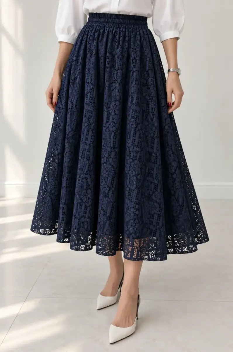 دامن زنانه گیپور نارین (Narin) سین استایل